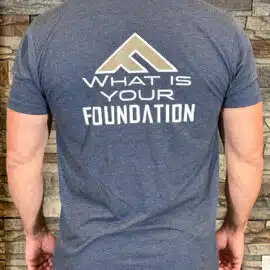 What Is Your Foundation – Vintage Navy T-Shirt