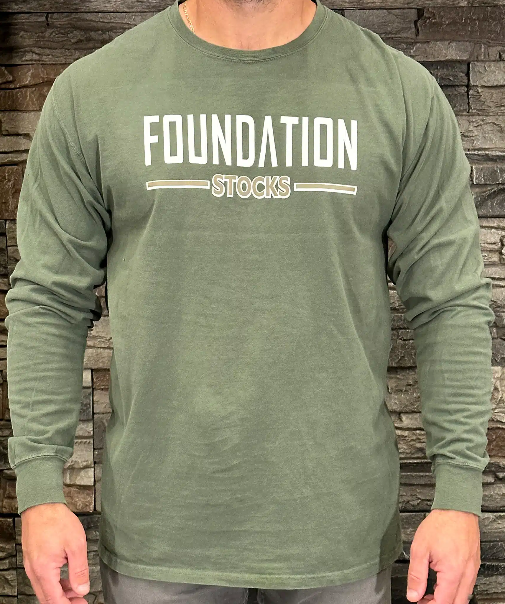 Foundation Stocks Long Sleeve-Green