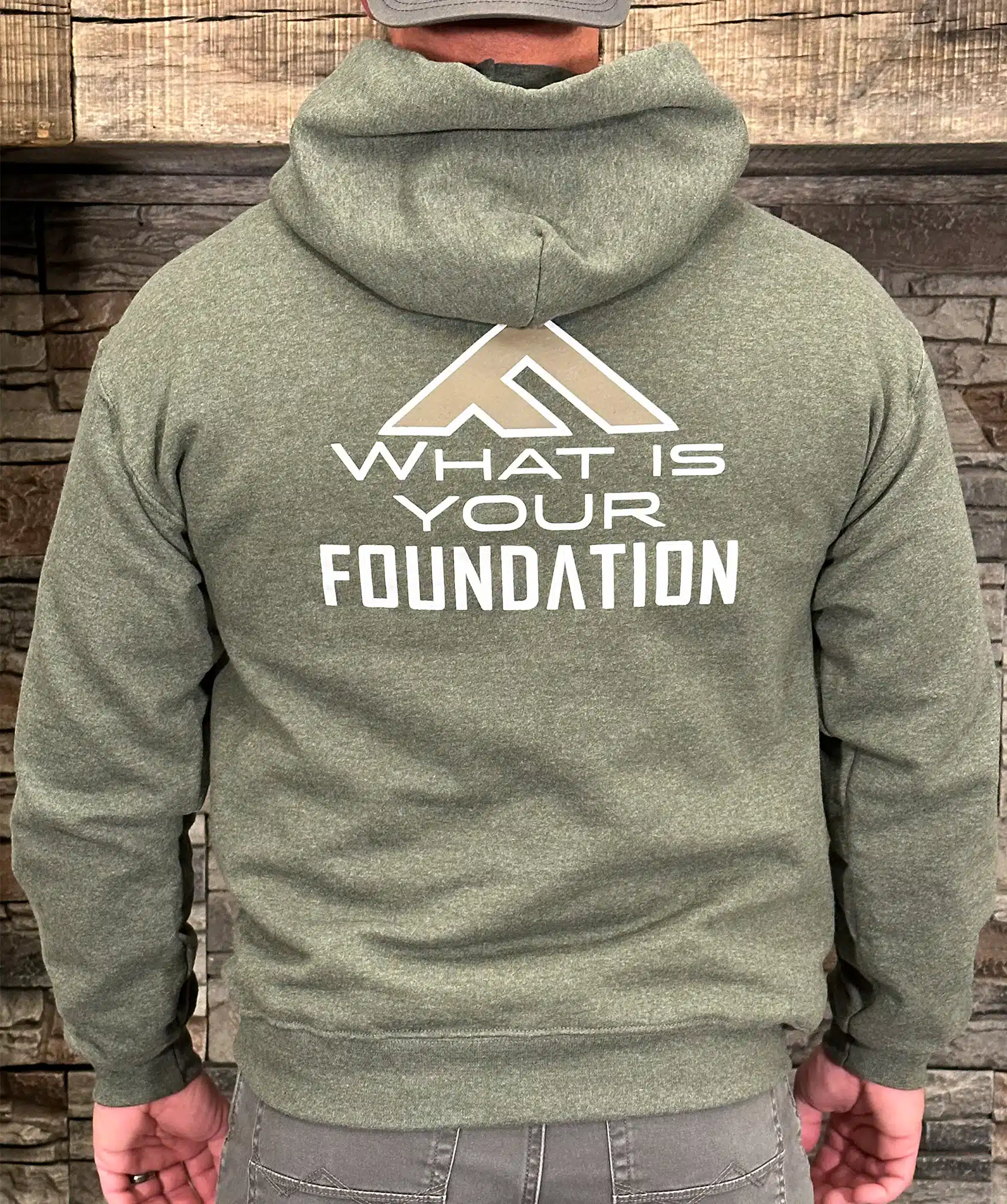 Foundation Stocks Hoodie- Military Green - Image 2