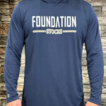 Hooded Sunshirt - What Is Your Foundation? - Navy - Image 3