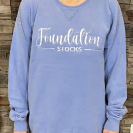 Foundation Stocks Embroidered Sweatshirt – Frontier Blue