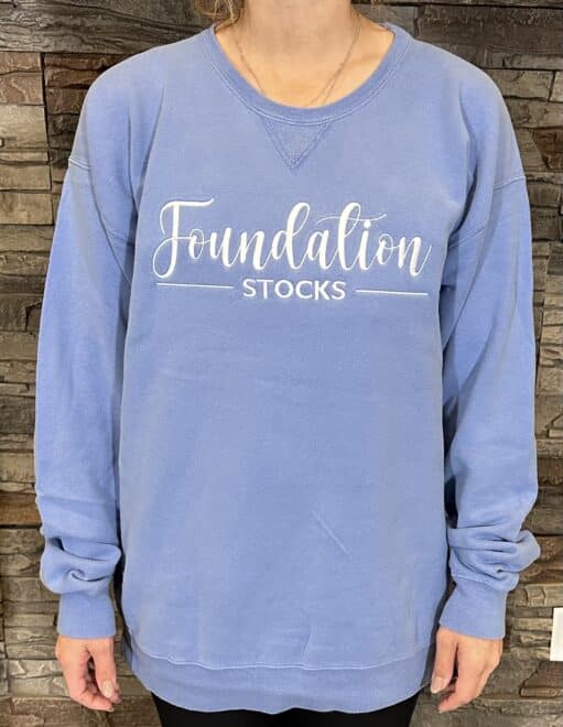 Foundation Stocks Embroidered Sweatshirt - Frontier Blue