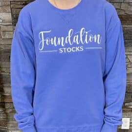 Foundation Stocks Embroidered Sweatshirt – Deep Forte Blue