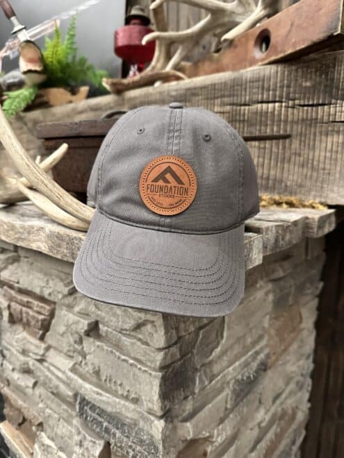 Circle Logo Unstructured Hat - Dark Grey