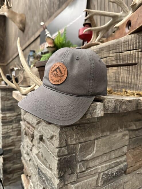 Circle Logo Unstructured Hat - Dark Grey - Image 3