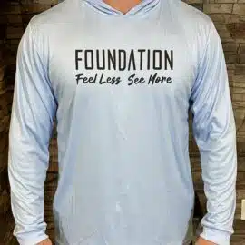 Foundation Hooded Banner Sunshirt – Light Blue