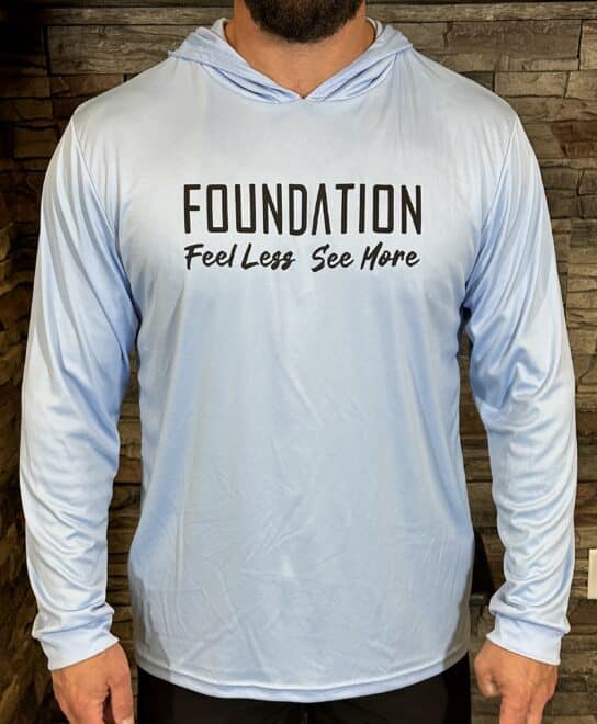Foundation Hooded Banner Sunshirt - Light Blue