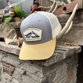 Grey/Amber Gold Precision Elevated Hat
