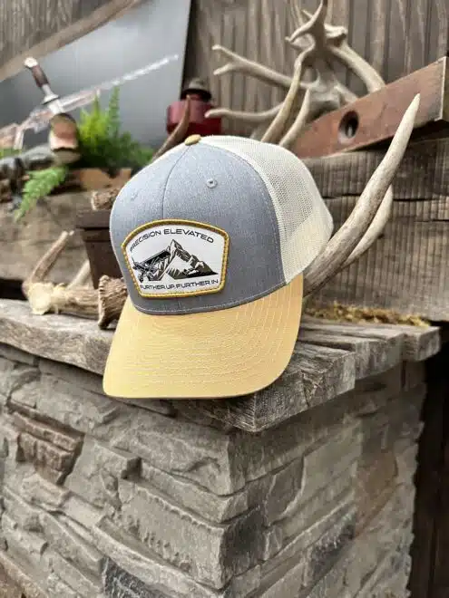 Grey/Amber Gold Precision Elevated Hat