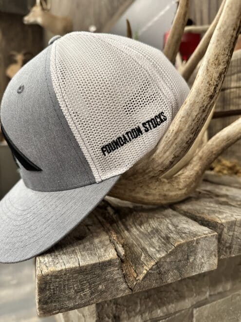 Fitted Icon Hat - Grey/White - Image 3