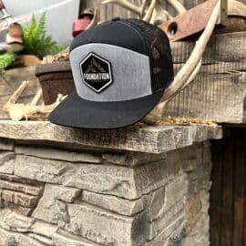 Foundation Mountain Logo Hat – Black/Grey