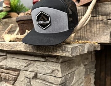 Foundation Mountain Logo Hat - Black/Grey