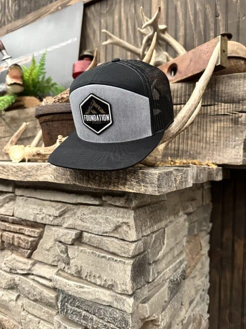 Foundation Mountain Logo Hat - Black/Grey