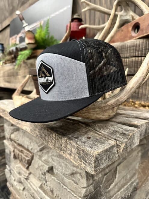 Foundation Mountain Logo Hat - Black/Grey - Image 2