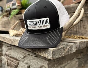 Black/White Feel Less See More Hat
