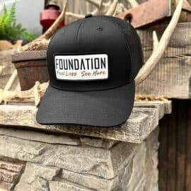 Black Feel Less See More Hat