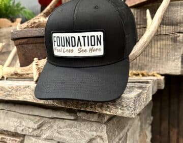 Black Feel Less See More Hat