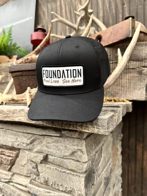 Black Feel Less See More Hat