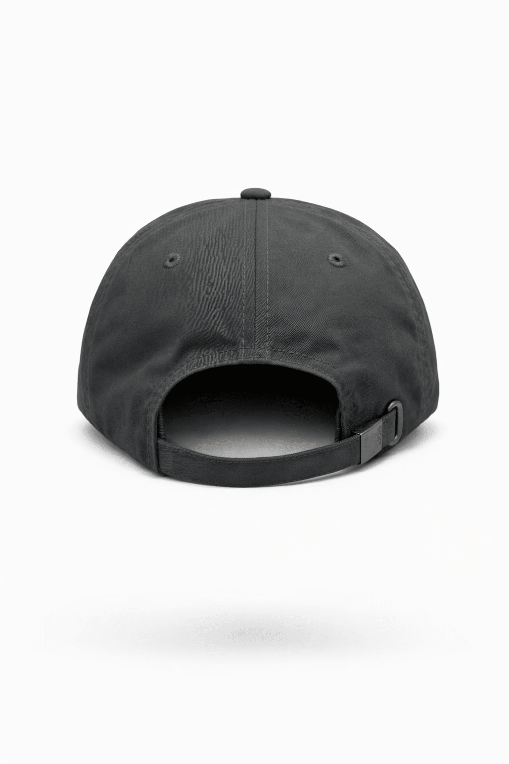 Foundation Unstructured Leather Patch Hat - Charcoal - Image 2