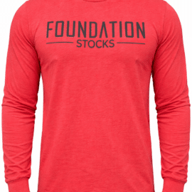 Foundation Stocks Long Sleeve-Red