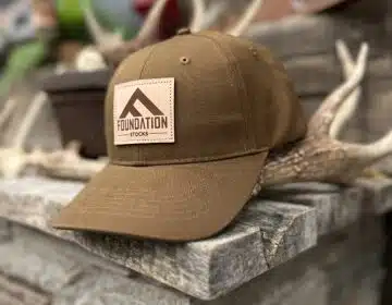 Foundation Leather Patch Canvas Hat - Buck