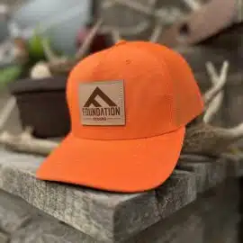 Foundation Leather Patch Hat – Blaze Orange