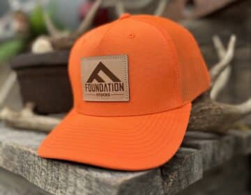 Foundation Leather Patch Hat - Blaze Orange