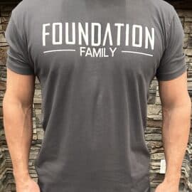 Foundation Family TShirt- Dark Grey