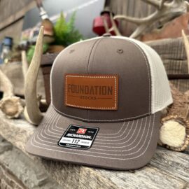 Brown Foundation Stocks Hat – Leather Patch