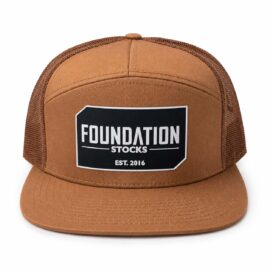 Foundation Rubber Patch Hat – Solid Caramel