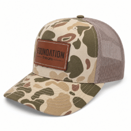 Foundation Leather Patch Hat – Harvest Duck Camo