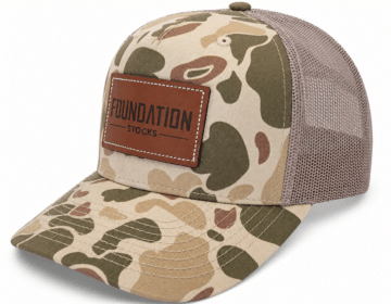 Foundation Leather Patch Hat - Harvest Duck Camo