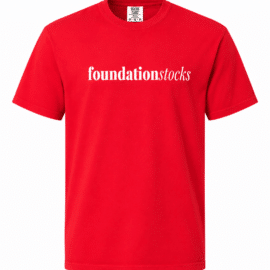 Foundation Script T-Shirt – Coral Red