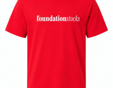 Foundation Script T-Shirt - Coral Red