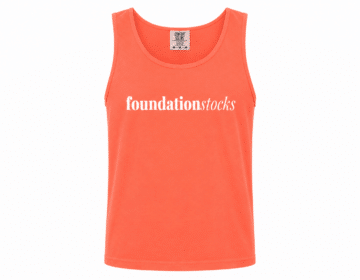 Foundation Script Tank - Neon Orange